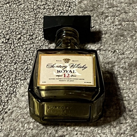 *EMPTY BOTTLE* Suntory Whisky Whiskey Royal Aged 12 Years Small 50ml Imported - Picture 8 of 9
